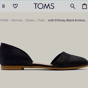 NWOT: TOMS Jutti D'Orsay flat